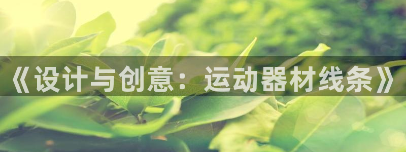 凯捷体育娱乐首页网站大全：《设计与创意：运动器材线条