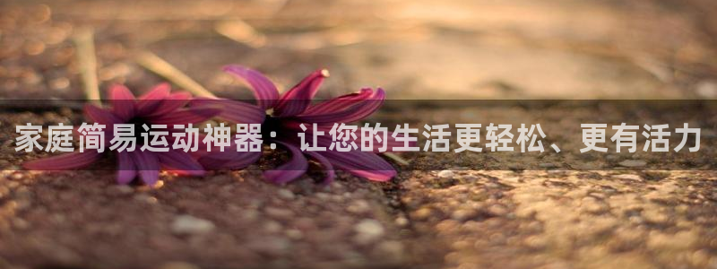 凯捷体育娱乐首页官网下载：家庭简易运动神器：让您的生