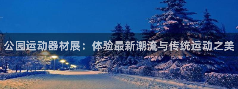 凯捷体育软件：公园运动器材展：体验最新潮流与传统运动